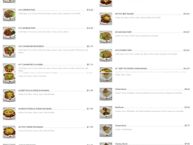 Don Tortaco Mexican Grill #16 Menu