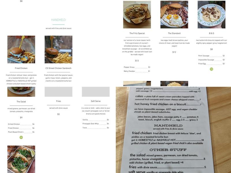 Daycap Menu