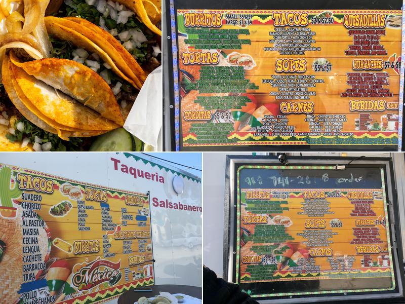 Taqueria Salsabanero Menu