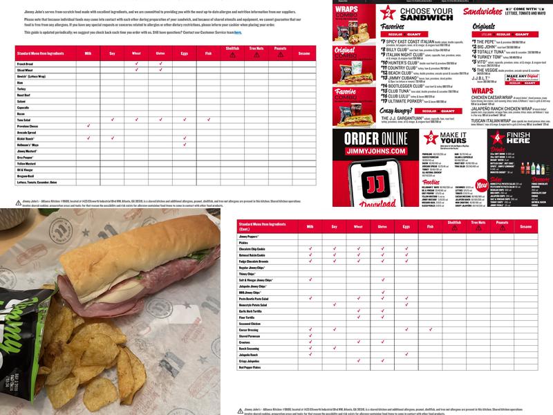 Jimmy John's Menu