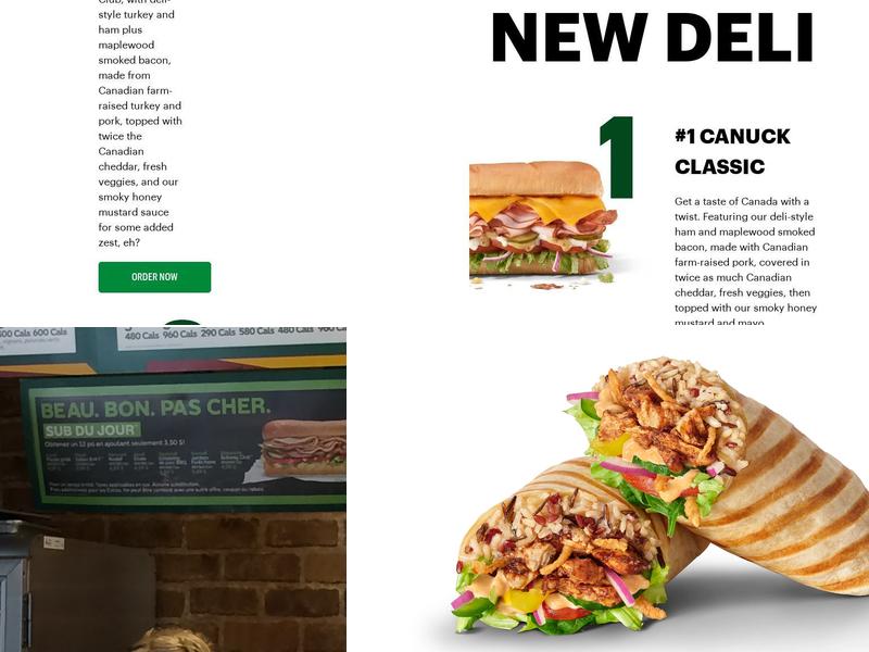 Subway Menu