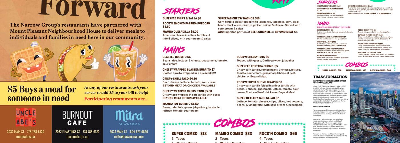 Taco Kat Menu