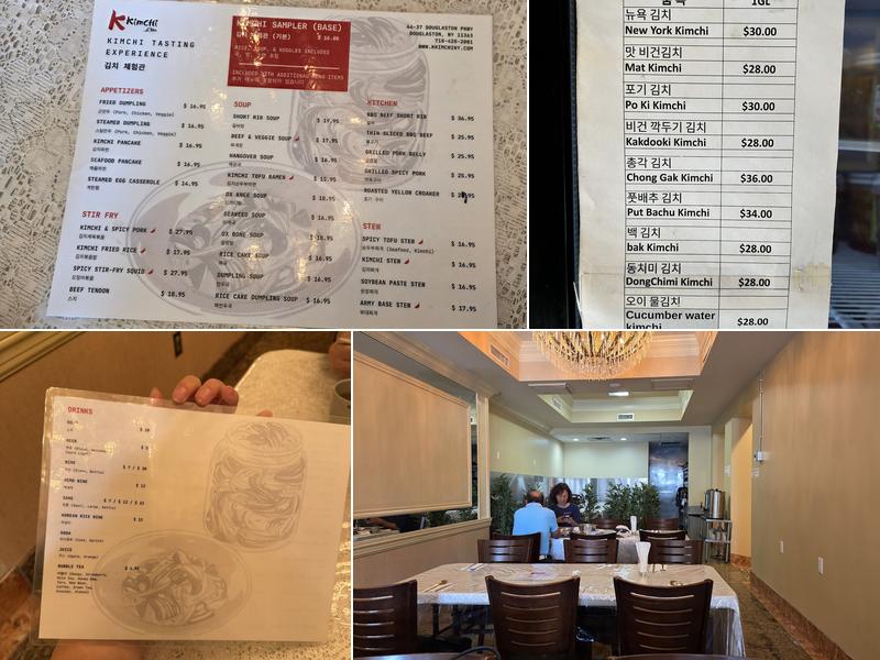Kimchi Menu