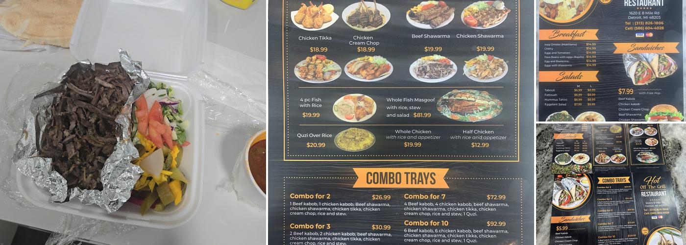 Hot Off The Grill Restaurant Menu