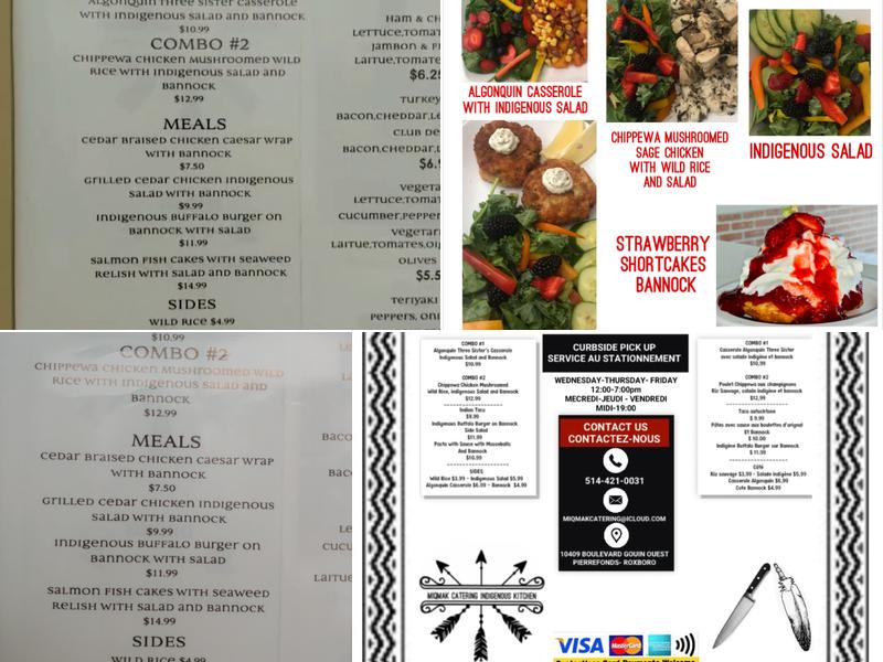 Chef Norma - Miqmak Catering Indigenous Kitchen Menu