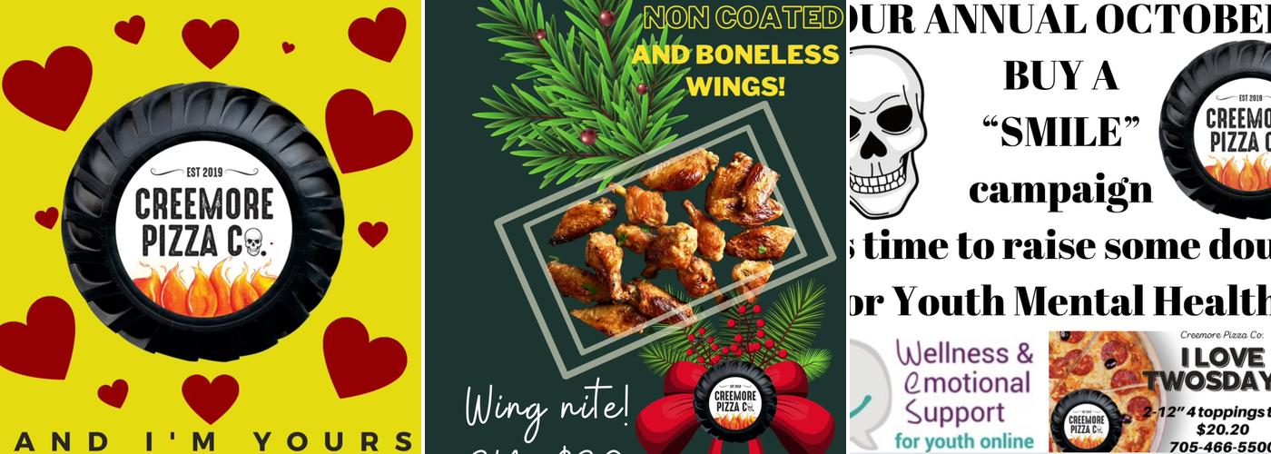 Creemore Pizza Co. Menu