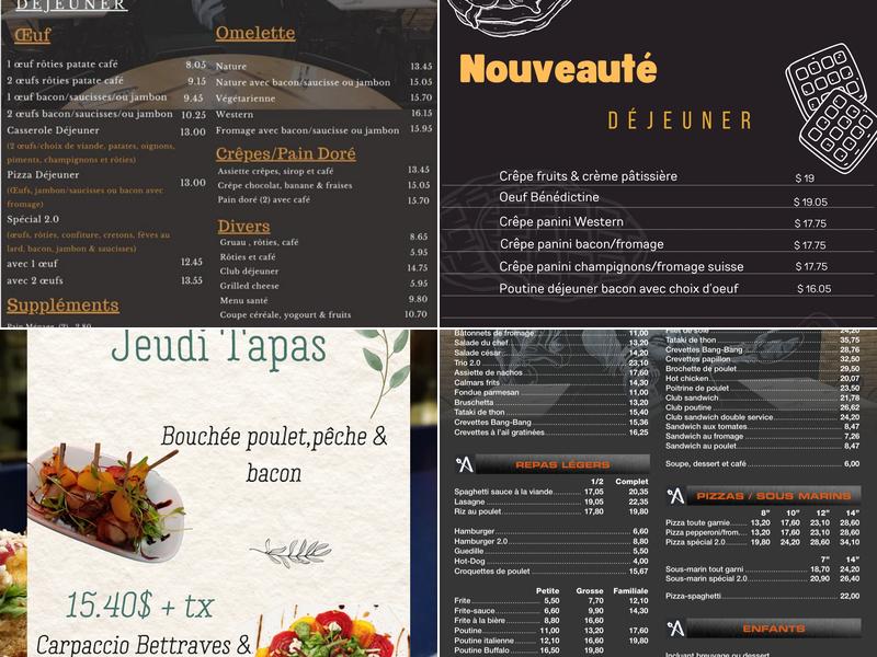 Resto -Bar L’amuse Gueule 2.0 Menu
