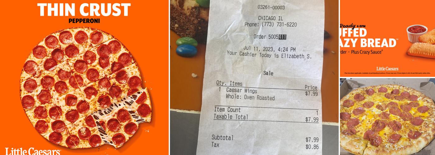 Little Caesars Pizza Menu