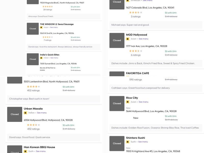 Thai Noodles & Rice Menu