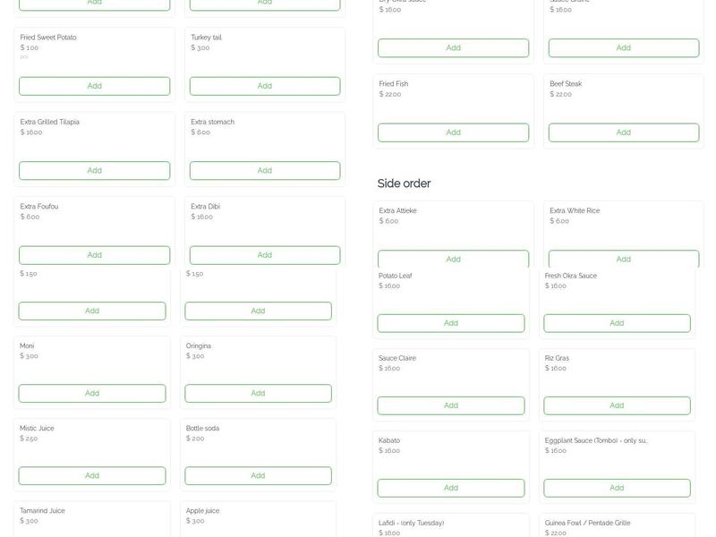 Express Halal African Restaurant Menu