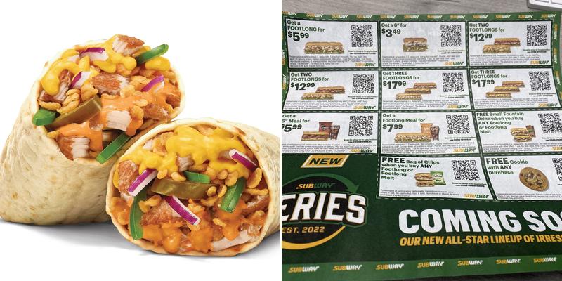 Subway Menu