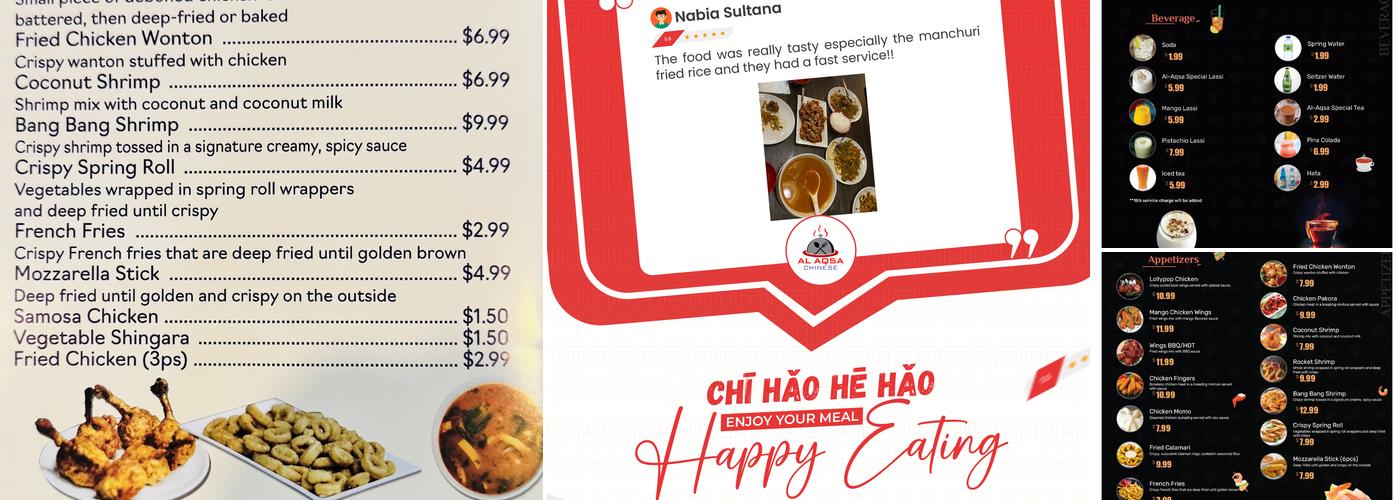 Al Aqsa Chinese Menu