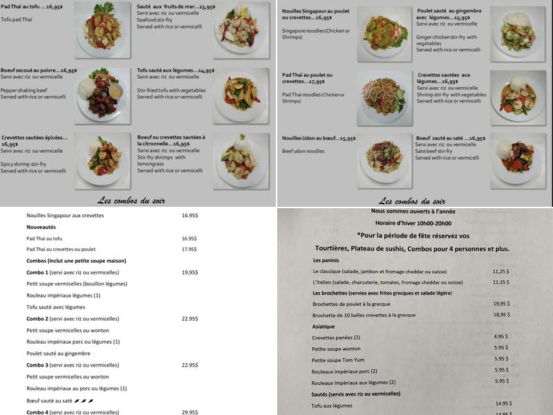 Restaurant-Bistro Le Petit Écossais Menu