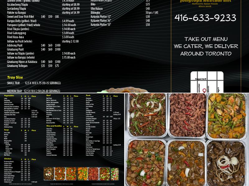 Jollytops Restautant Menu