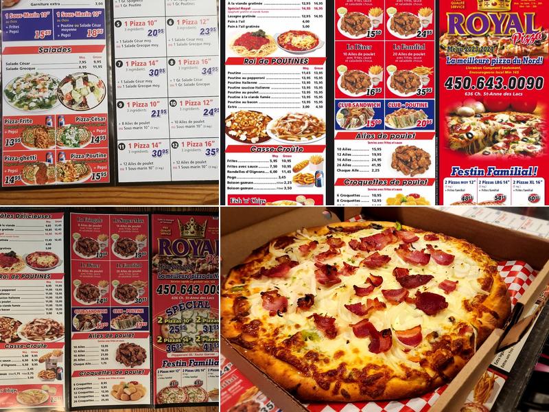 Royal Pizza - Laurentides Menu