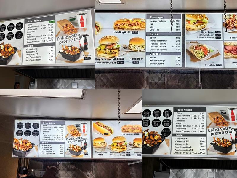 Restaurant Circuit 341 Enr Menu