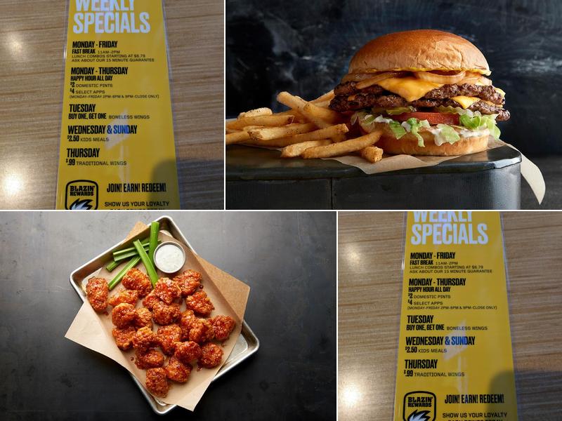 Buffalo Wild Wings Menu