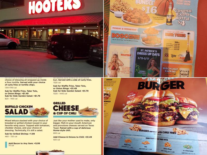 Hooters Menu