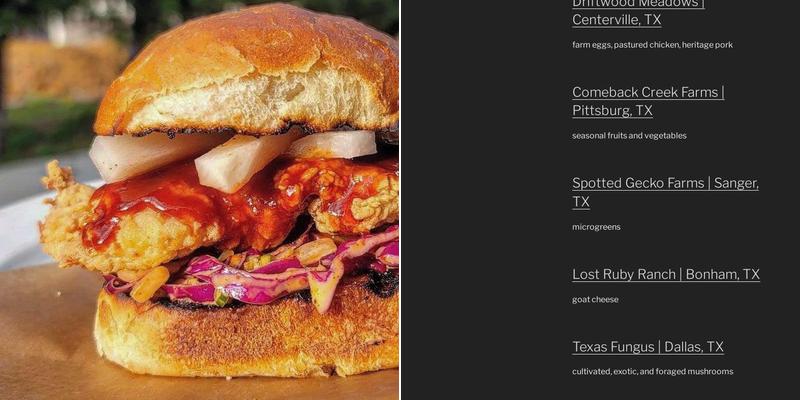 Impractical Sandwich Menu