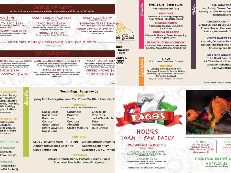 Sukai Menu