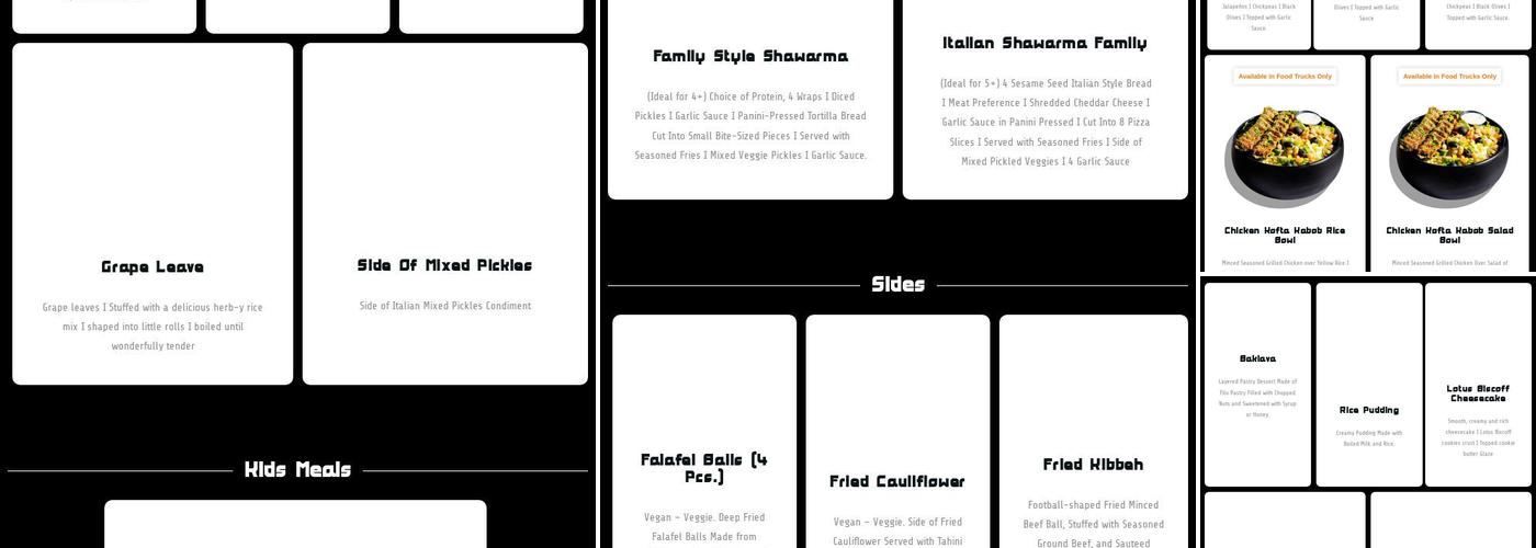 Abu Omar Halal - Anaheim, CA Menu