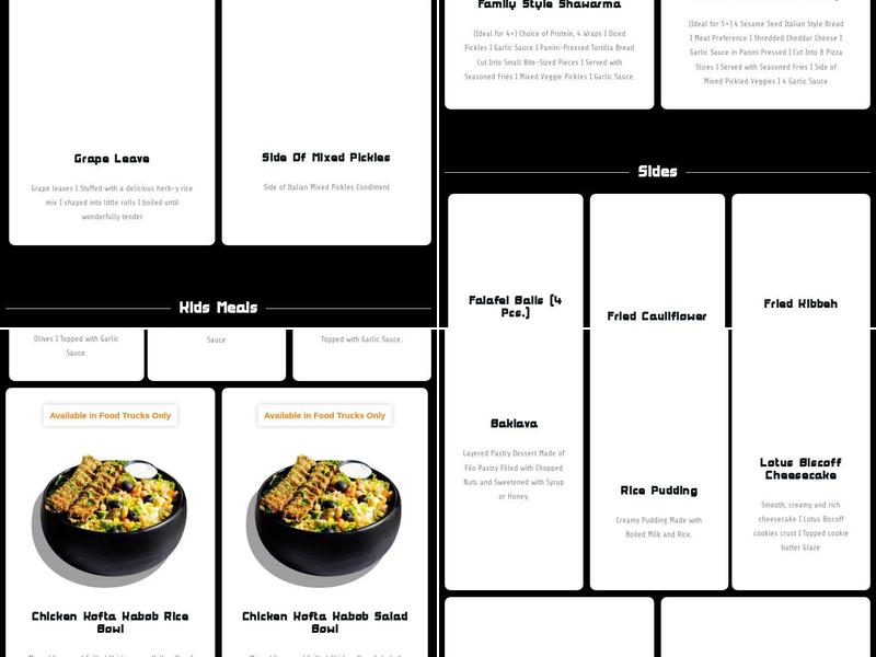 Abu Omar Halal - Anaheim, CA Menu