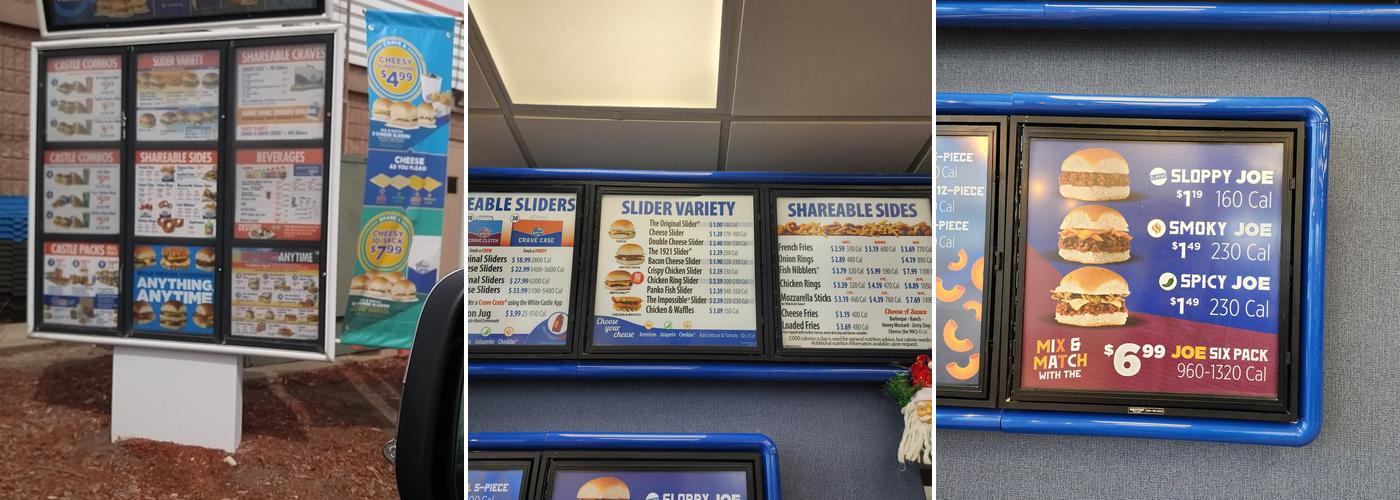 White Castle Menu