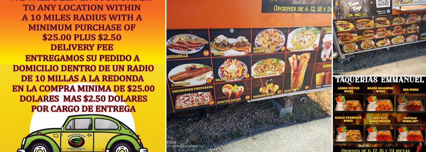 Taquerias Emmanuel Menu