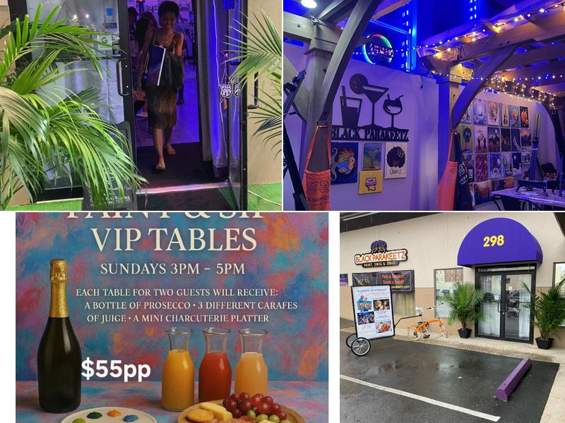 Black Parakeetz Paint, Swig & Sing!