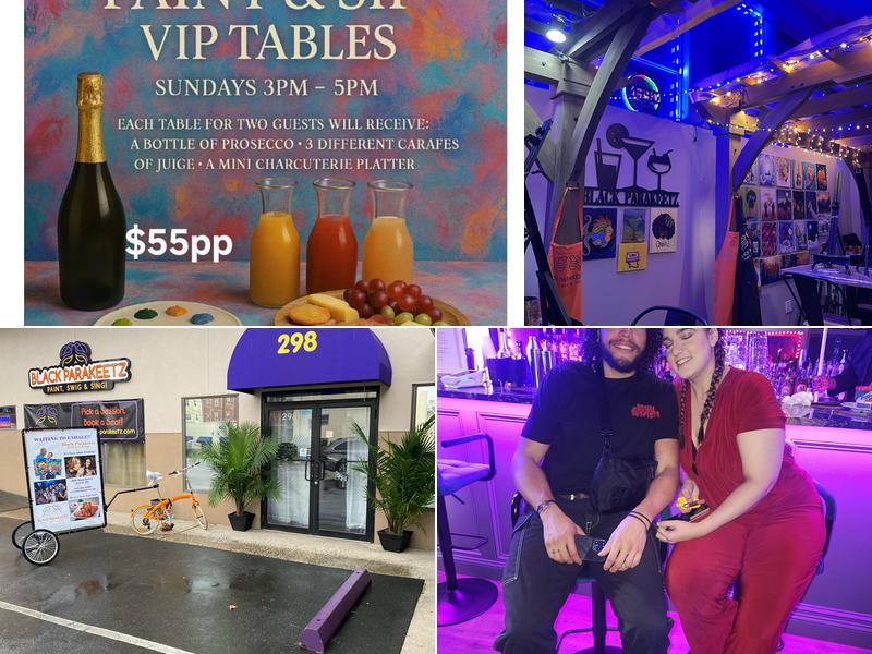 Black Parakeetz Paint, Swig & Sing!