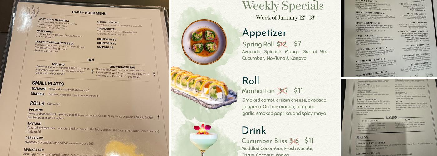 Nori Menu