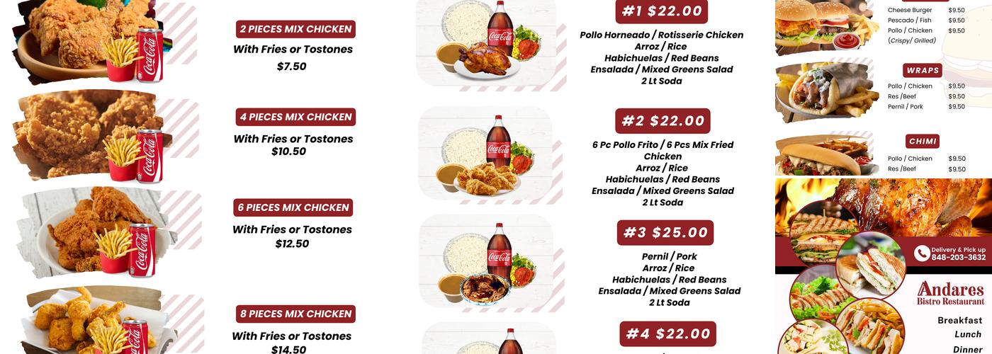 A Picar Bocadillo & Food Services Menu