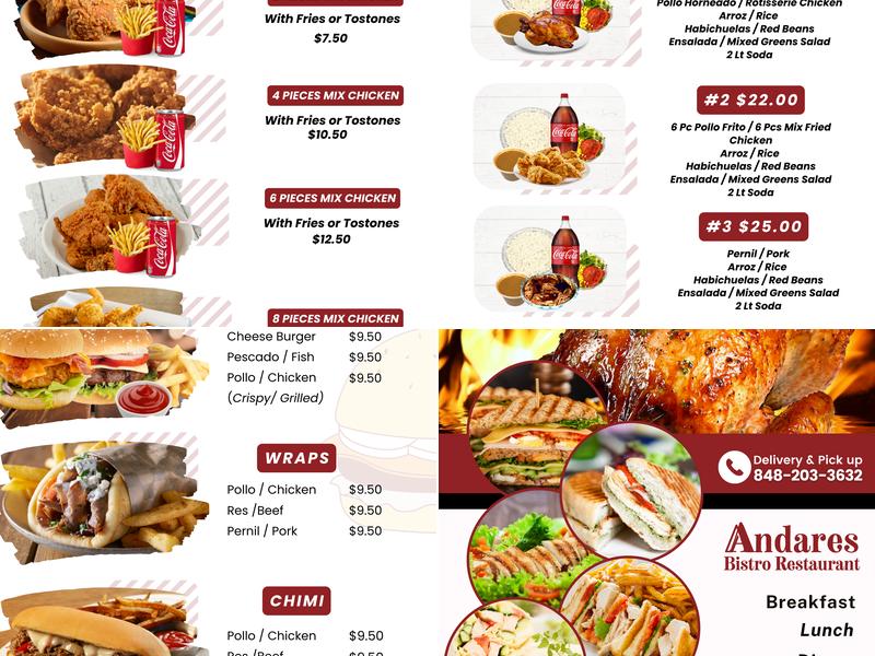 A Picar Bocadillo & Food Services Menu