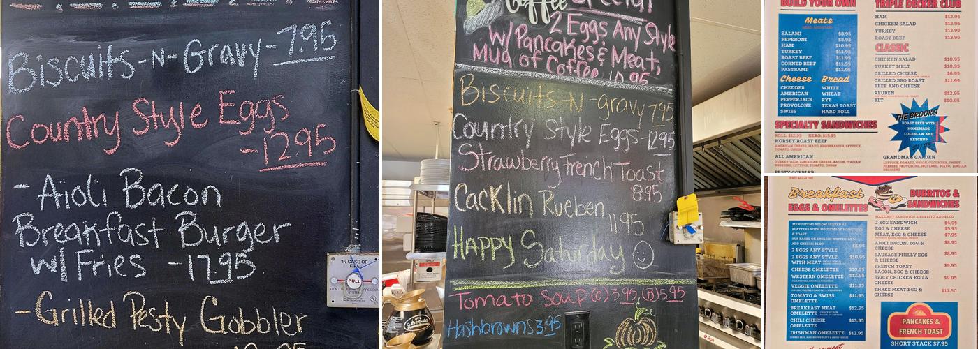 The Cacklin' Hen Menu