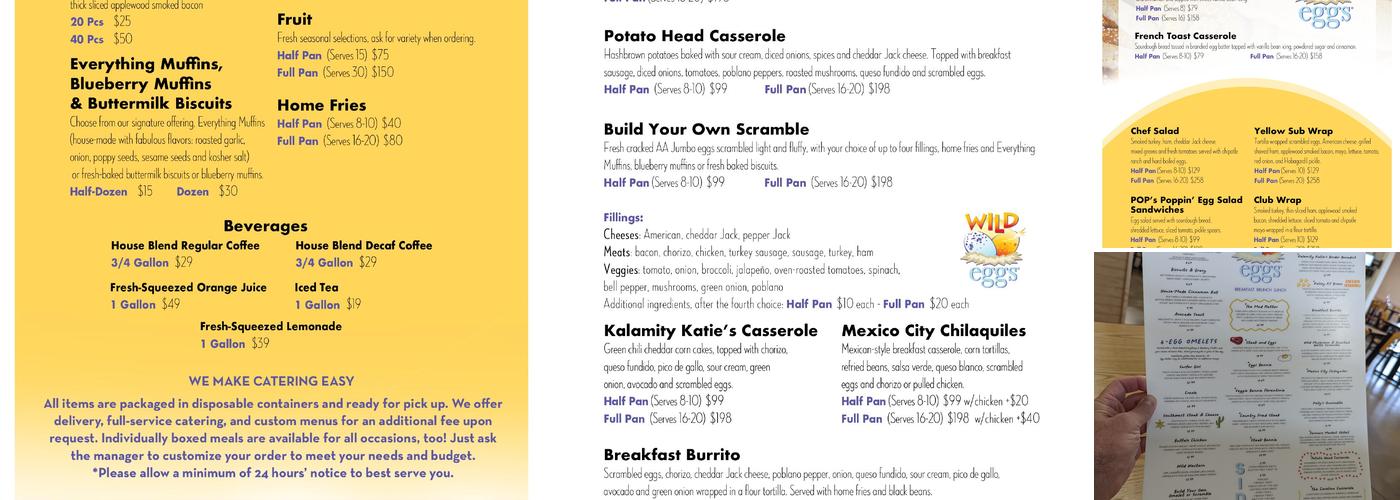 Wild Eggs New Albany Menu