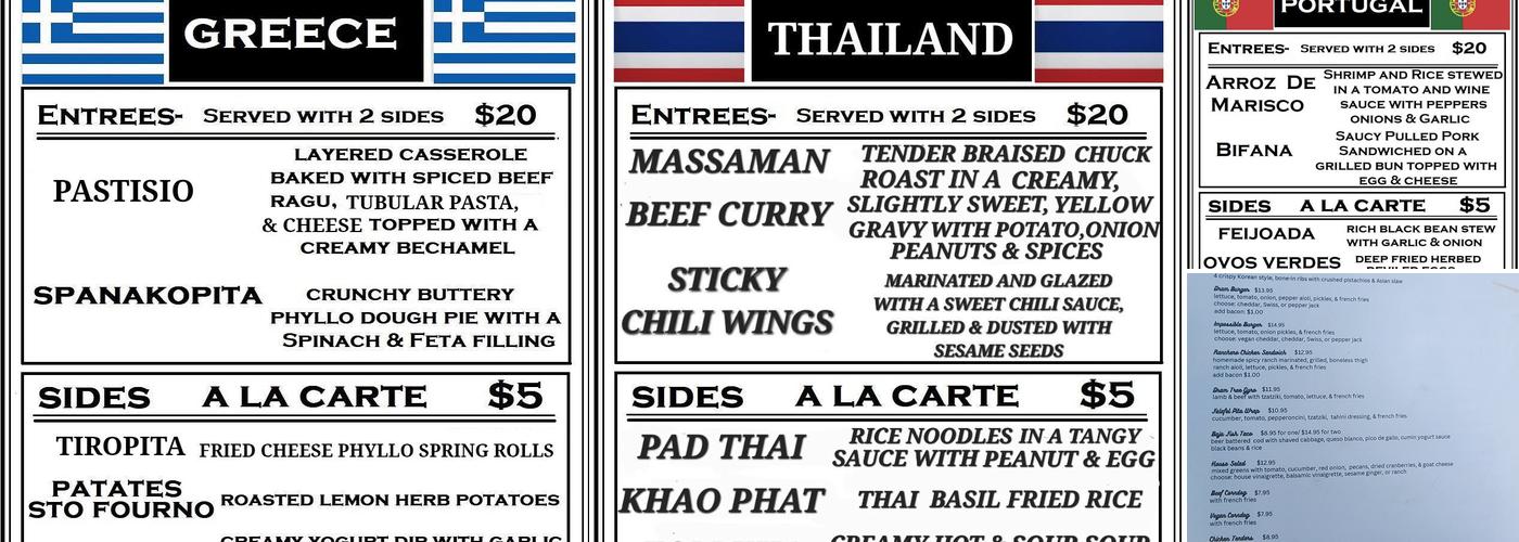 Dram Tree Tavern Menu