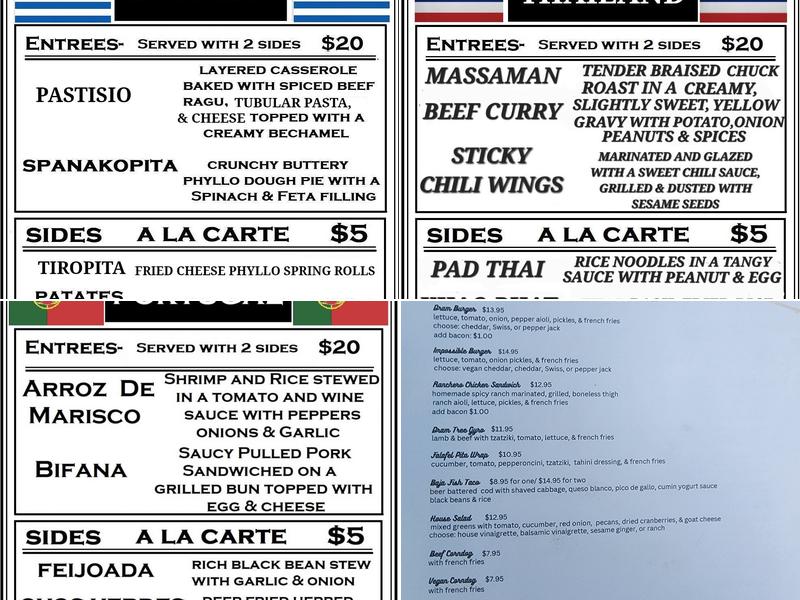 Dram Tree Tavern Menu