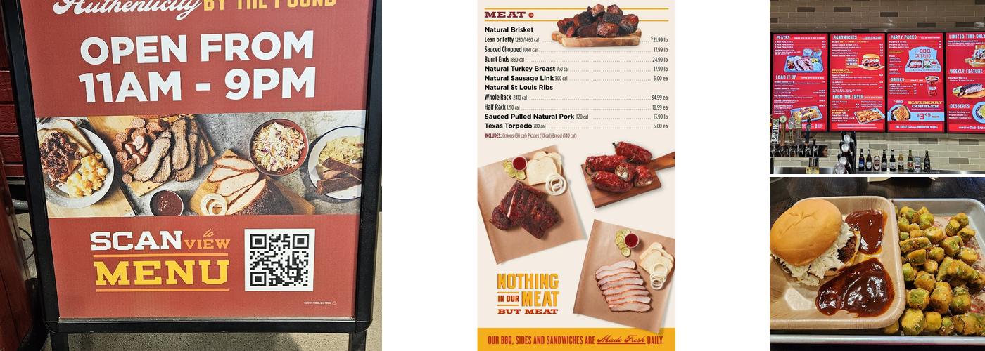 True Texas BBQ Menu