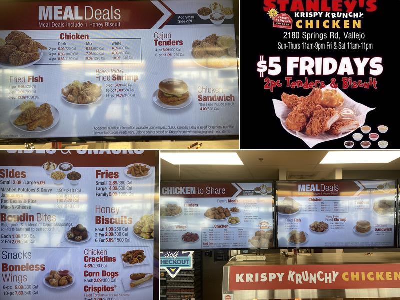 Krispy Krunchy Chicken Menu