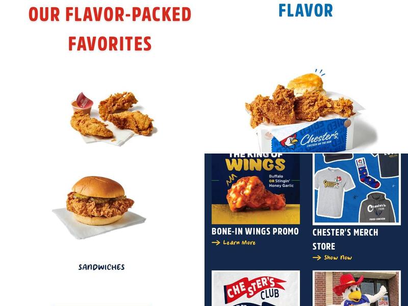 Chester's Chicken Menu
