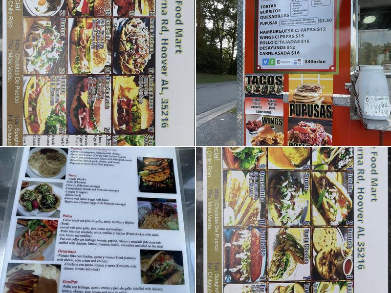 3 Paises Food Mart Menu