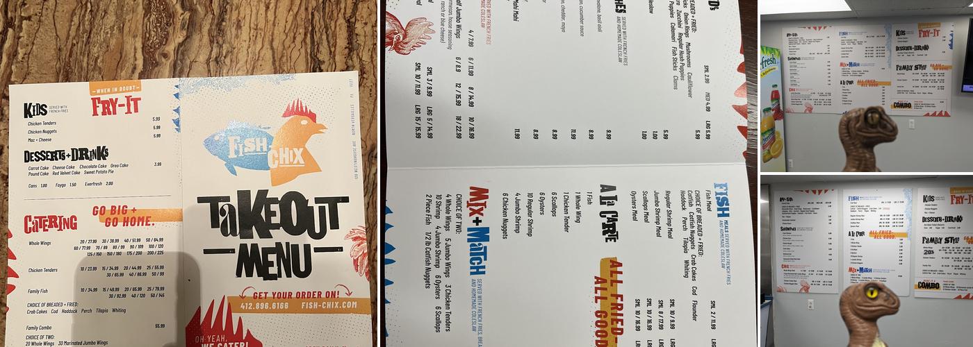 Fish-chix Menu