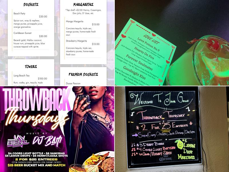 JamaGrille Sports Bar & Lounge Menu