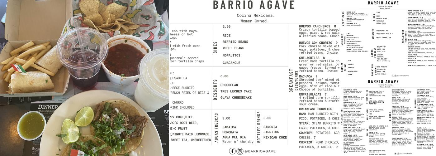 Barrio Agave Menu