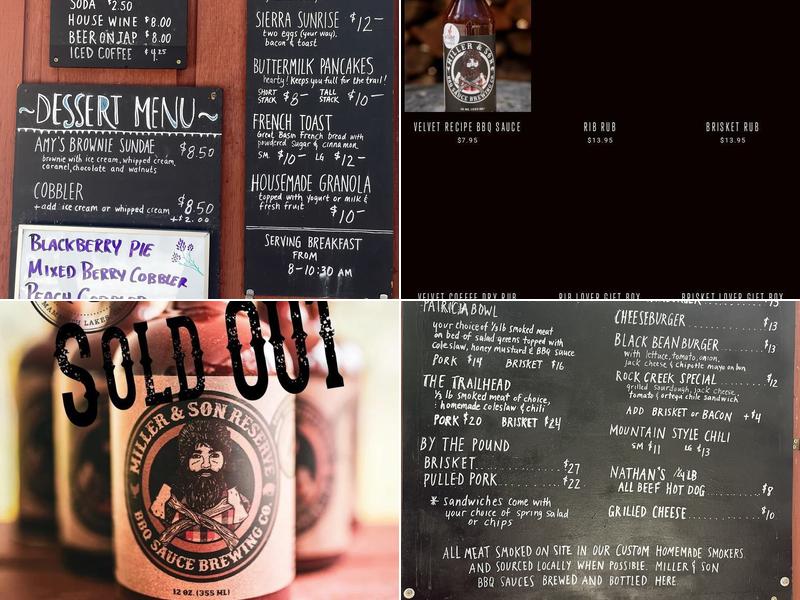 Miller & Son BBQ Sauce Brewing Co. Menu