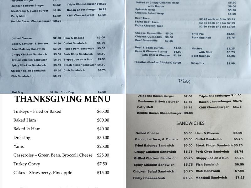 Dragon Ice Menu