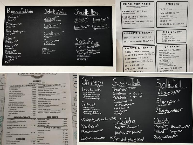 270 Diner Menu