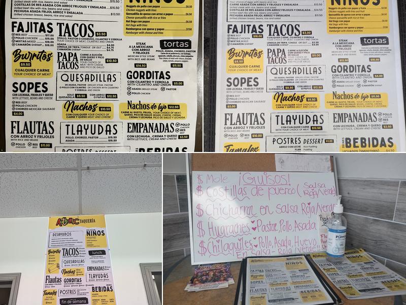 Taqueria Authentic Menu