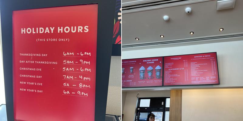 Starbucks Menu