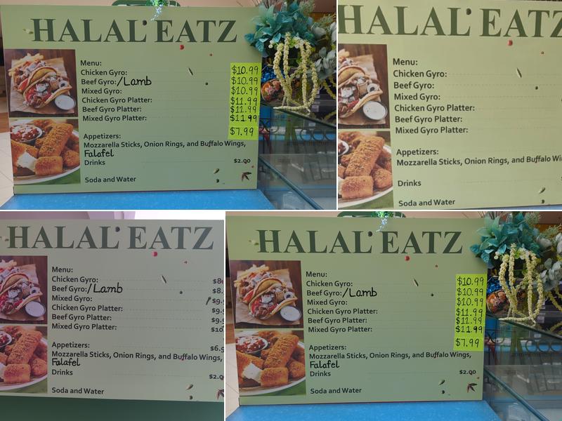 Halal Eatz Menu